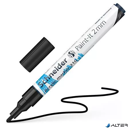 Dekormarker, akril, 2 mm, SCHNEIDER "Paint-It 310", fekete