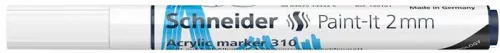 Dekormarker, akril, 2 mm, SCHNEIDER 'Paint-It 310', fehér