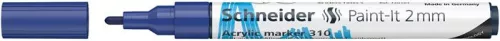 Dekormarker, akril, 2 mm, SCHNEIDER 'Paint-It 310', kék