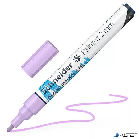 Dekormarker, akril, 2 mm, SCHNEIDER "Paint-It 310", pasztell-lila
