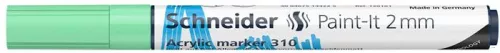 Dekormarker, akril, 2 mm, SCHNEIDER "Paint-It 310", pasztellzöld
