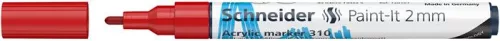 Dekormarker, akril, 2 mm, SCHNEIDER 'Paint-It 310', piros