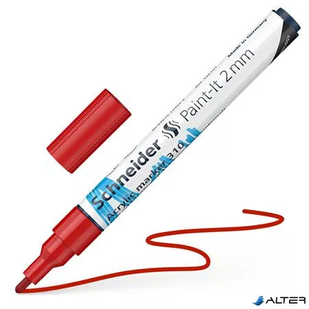 Dekormarker, akril, 2 mm, SCHNEIDER 'Paint-It 310', piros