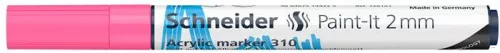 Dekormarker, akril, 2 mm, SCHNEIDER 'Paint-It 310', rózsaszín