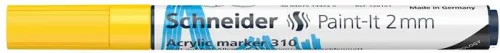 Dekormarker, akril, 2 mm, SCHNEIDER 'Paint-It 310', sárga