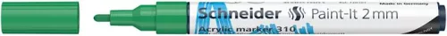 Dekormarker, akril, 2 mm, SCHNEIDER 'Paint-It 310', zöld