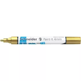  Dekormarker, akril, 4 mm, SCHNEIDER "Paint-It 320", arany