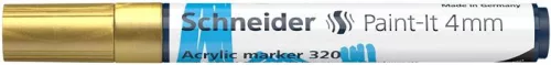 Dekormarker, akril, 4 mm, SCHNEIDER 'Paint-It 320', arany