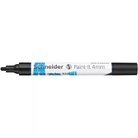   Dekormarker, akril, 4 mm, SCHNEIDER 'Paint-It 320', fekete
