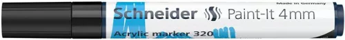 Dekormarker, akril, 4 mm, SCHNEIDER "Paint-It 320", fekete