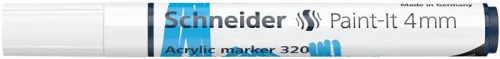 Dekormarker, akril, 4 mm, SCHNEIDER 'Paint-It 320', fehér
