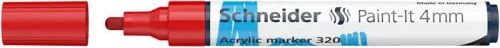 Dekormarker, akril, 4 mm, SCHNEIDER 'Paint-It 320', piros