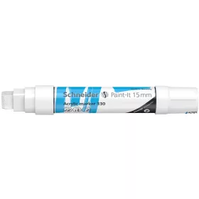   Dekormarker, akril, 15 mm, SCHNEIDER "Paint-It 330", fehér