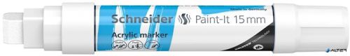 Dekormarker, akril, 15 mm, SCHNEIDER "Paint-It 330", fehér
