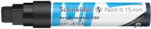 Dekormarker, akril, 15 mm, SCHNEIDER 'Paint-It 330', fekete