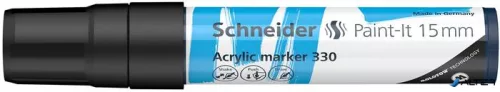 Dekormarker, akril, 15 mm, SCHNEIDER "Paint-It 330", fekete