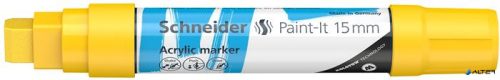 Dekormarker, akril, 15 mm, SCHNEIDER "Paint-It 330", sárga