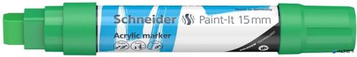 Dekormarker, akril, 15 mm, SCHNEIDER "Paint-It 330", zöld