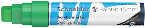Dekormarker, akril, 15 mm, SCHNEIDER 'Paint-It 330', zöld
