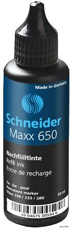 Utántöltő palack 'Maxx 230 és 280' alkoholos markerekhez, 50 ml, SCHNEIDER 'Maxx 650', fekete