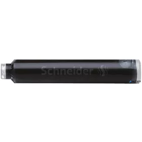 Töltőtoll patron, 6 db, SCHNEIDER, fekete