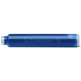 Töltőtoll patron, 100 db, SCHNEIDER, királykék