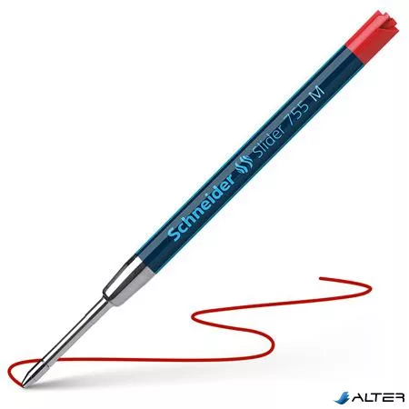 Golyóstollbetét, 0,5 mm, SCHNEIDER 'Slider 755', piros