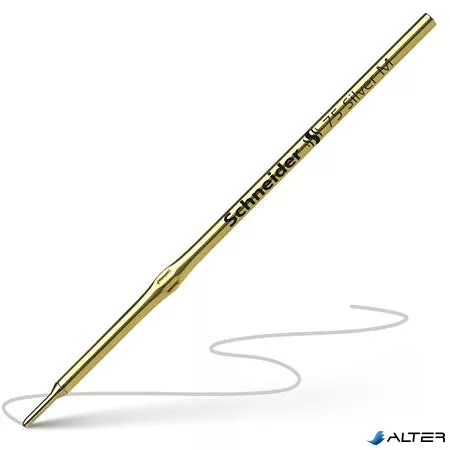 Golyóstollbetét, 0,5 mm, SCHNEIDER "75 Silver", ezüst