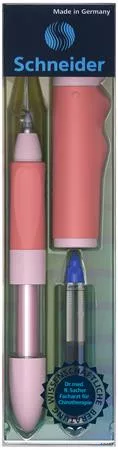 Rollertoll, írástanuló, patronos, M-es, SCHNEIDER 'Base Senso', rózsaszín-piros