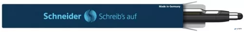 Golyóstoll, 0,7 mm, nyomógombos, érintőképernyőhöz, fekete-arany tolltest,SCHNEIDER "Epsilon Touch XB", kék