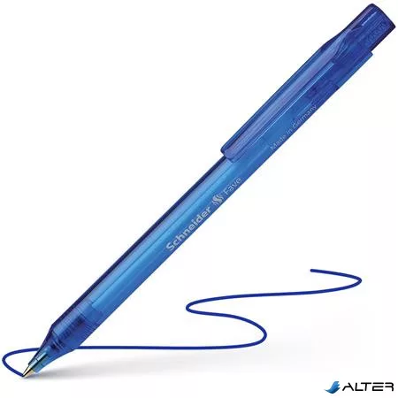 Golyóstoll, 0,5 mm, nyomógombos, SCHNEIDER 'Fave', kék