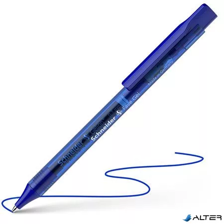Zseléstoll, 0,4 mm, nyomógombos, SCHNEIDER "Fave Gel", kék