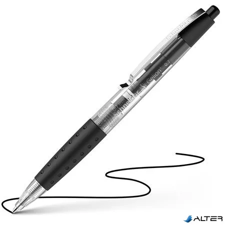 Zseléstoll, 0,4 mm, nyomógombos, SCHNEIDER 'Gelion +', fekete