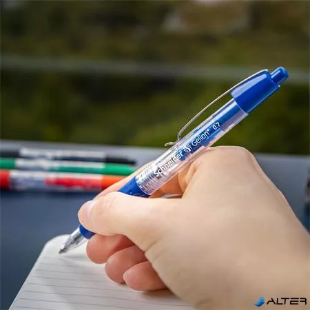 Zseléstoll, 0,4 mm, nyomógombos, SCHNEIDER 'Gelion +', kék