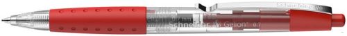Zseléstoll, 0,4 mm, nyomógombos, SCHNEIDER 'Gelion +', piros