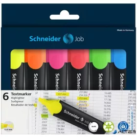   Szövegkiemelő készlet, 1-5 mm, SCHNEIDER 'Job 150', 6 különböző szín