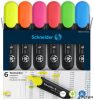 Szövegkiemelő készlet, 1-5 mm, SCHNEIDER "Job 150", 6 különböző szín