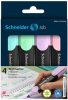 Szövegkiemelő készlet, 1-5 mm, SCHNEIDER 'Job Pastel', 4 különböző pasztell szín
