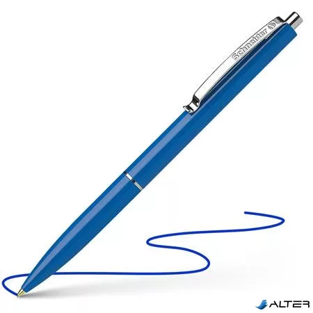 Golyóstoll, 0,5 mm, nyomógombos, SCHNEIDER "K15", kék