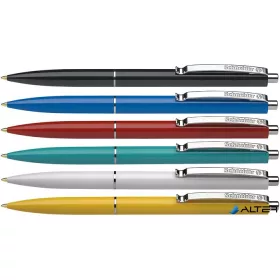   Golyóstoll, 0,5 mm, nyomógombos, vegyes tolltest, SCHNEIDER "K15", kék