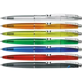   Golyóstoll, 0,5 mm, nyomógombos, vegyes színű test, SCHNEIDER "K20 Icy", kék