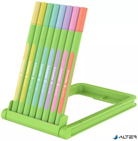 Tűfilc készlet, 0,4 mm, SCHNEIDER "Line-Up Pastel", 8 különböző pasztell szín