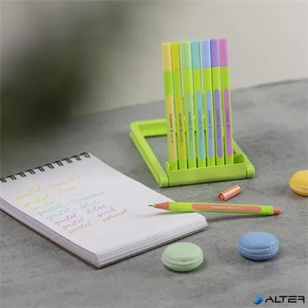 Tűfilc készlet, 0,4 mm, SCHNEIDER "Line-Up Pastel", 8 különböző pasztell szín