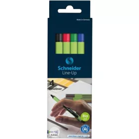   Tűfilc készlet, 0,4 mm, SCHNEIDER 'Line-Up', 4 különböző szín