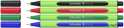 Tűfilc készlet, 0,4 mm, SCHNEIDER "Line-Up", 4 különböző szín