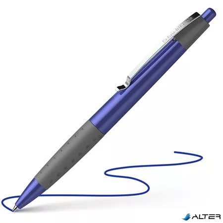 Golyóstoll, 0,5 mm, nyomógombos, SCHNEIDER 'Loox', kék