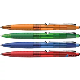   Golyóstoll, 0,5 mm, nyomógombos, SCHNEIDER "Loox", kék