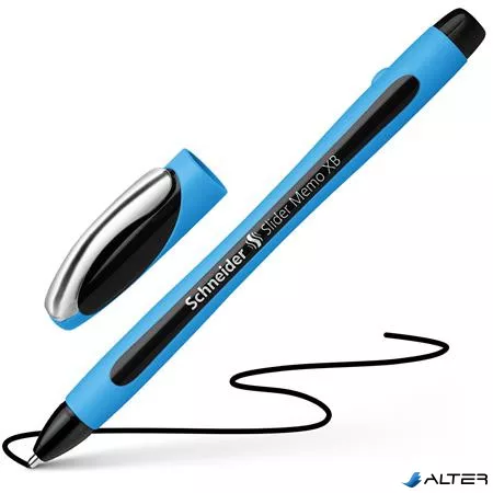 Golyóstoll, 0,7 mm, kupakos, SCHNEIDER 'Slider Memo XB', fekete