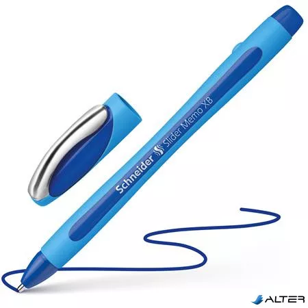 Golyóstoll, 0,7 mm, kupakos, SCHNEIDER "Slider Memo XB", kék