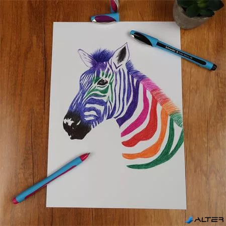 Golyóstoll, 0,7 mm, kupakos, SCHNEIDER 'Slider Memo XB', kék